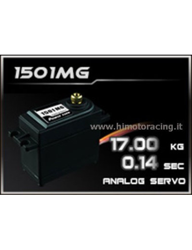 HIMOTO Servo analogico High Speed Power 17Kg HD 1501MG con ingranaggi in metallo