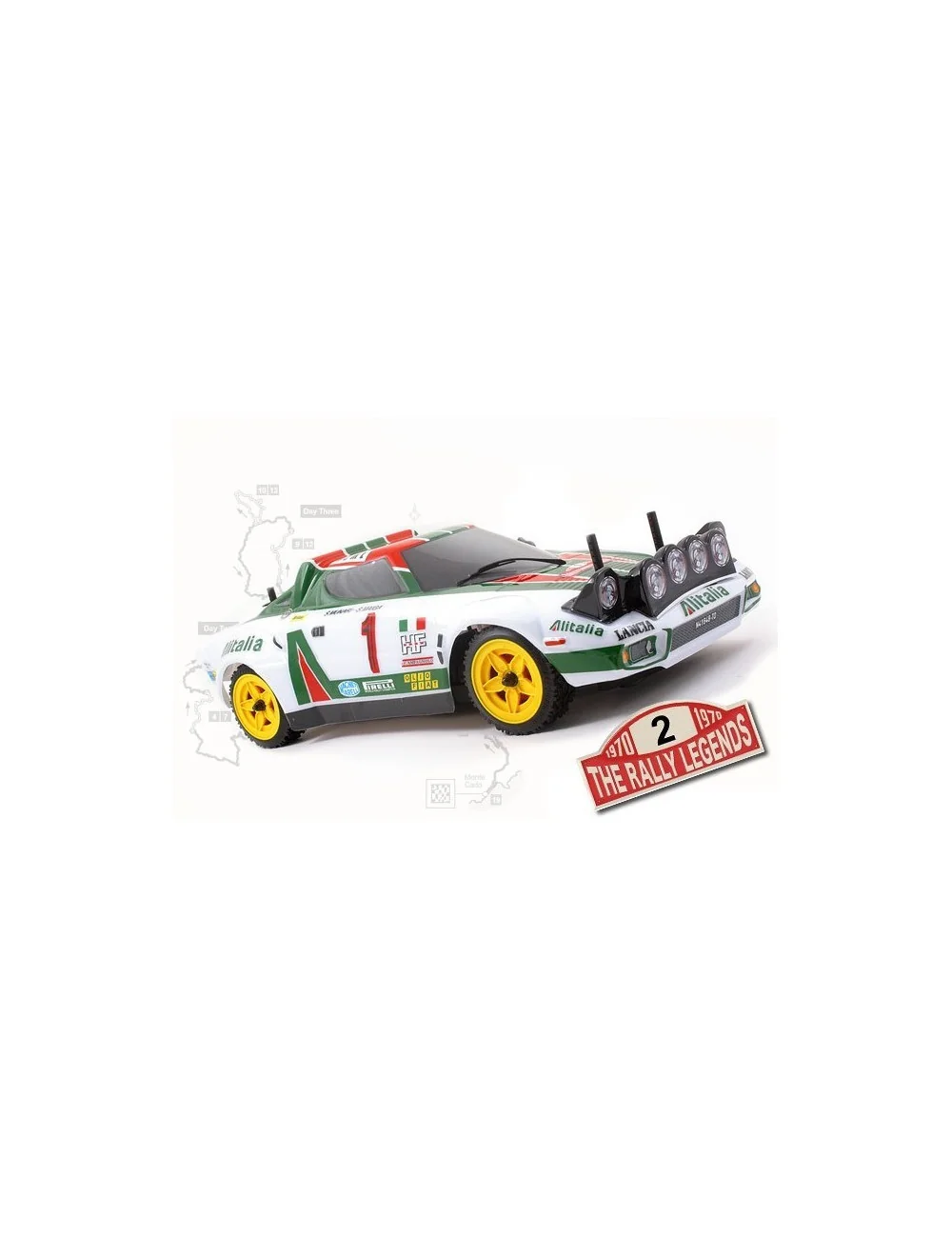 RALLY LEGEND CARROZZERIA STRATOS ALITALIA + ADESIVI + ACCESS.