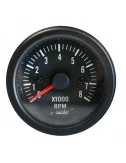 SIMONI RACING MANOMETRO Contagiri 0-8000 RPM - Black face