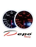 DEPO RACING Manometro Dual View Pressione Turbo Elettronico -1+2 bar DEPO Racing