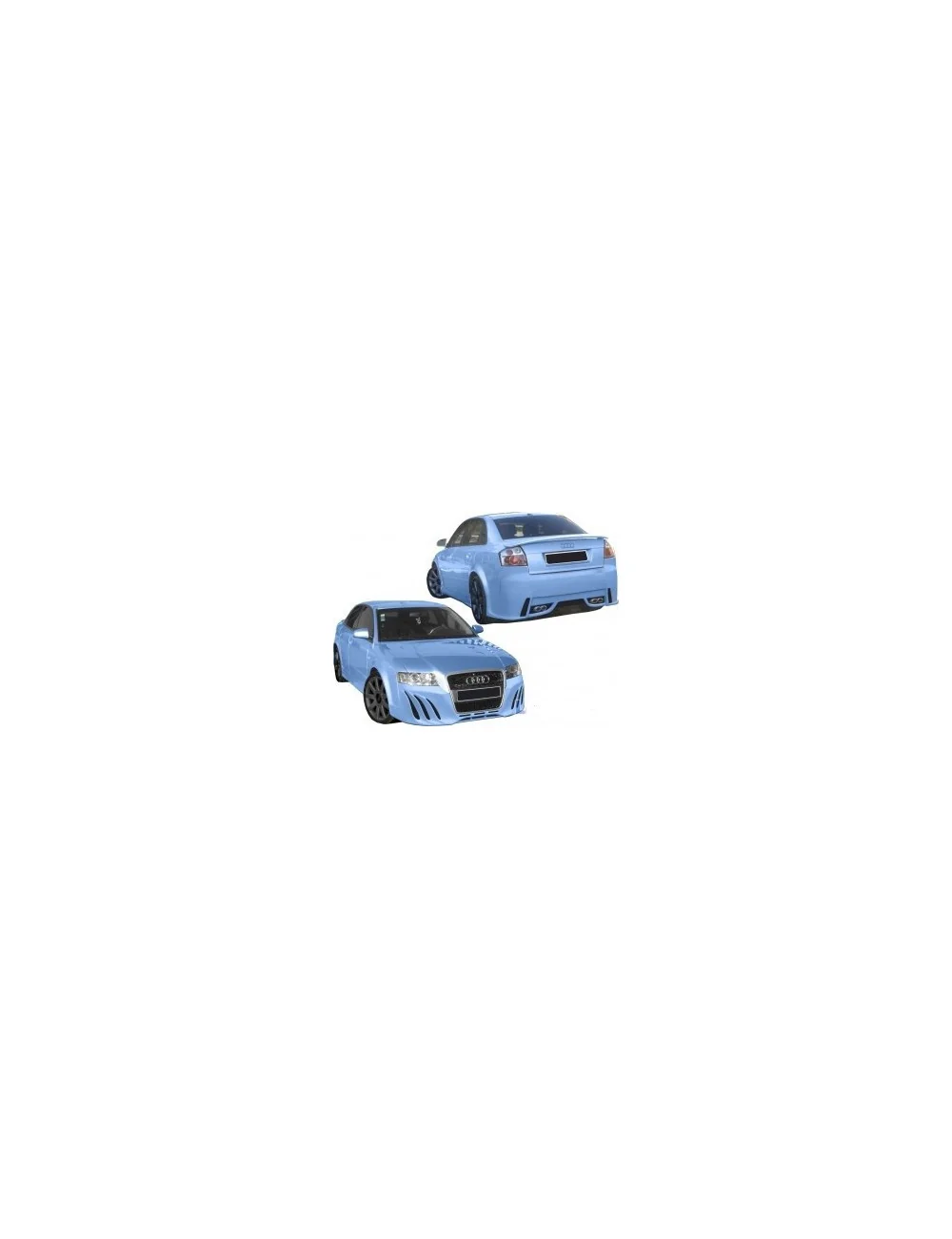 KIT ESTETICO COMPLETO IN VETRORESINA AUDI A4 B6 DAL 2000 AL 2004