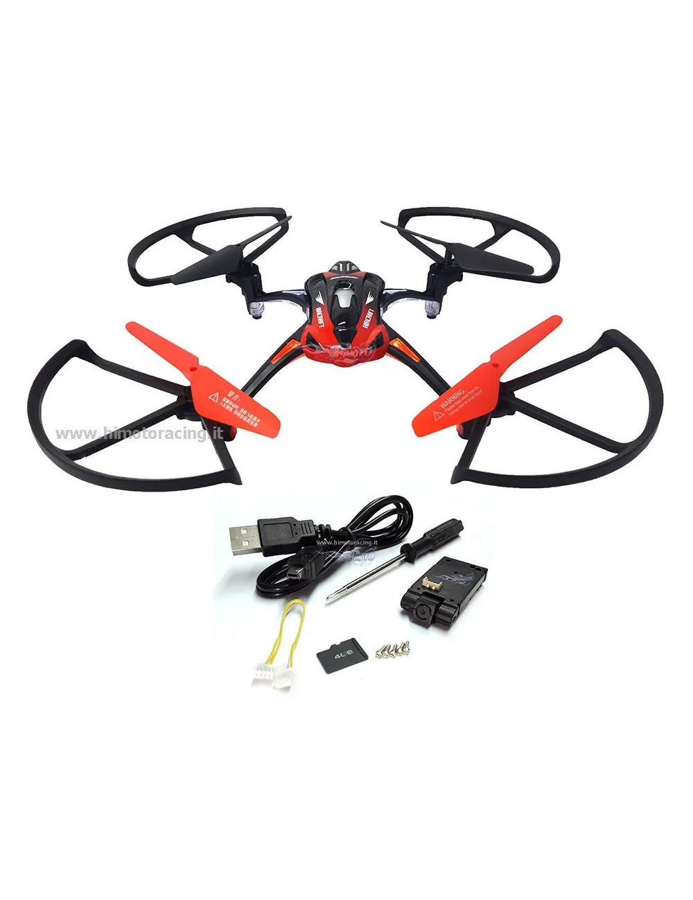 Drone Quadricottero Aircraft Himoto 2.4 ghz volo 3D compreso di telecamera