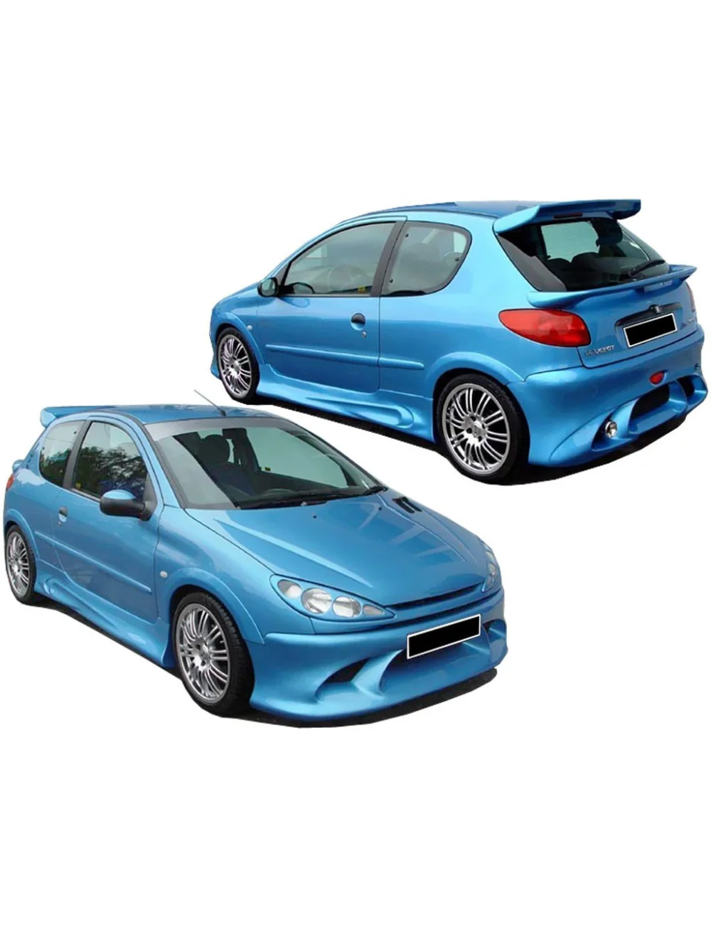 KIT ESTETICO COMPLETO IN VETRORESINA PEUGEOT 206 INFINITY