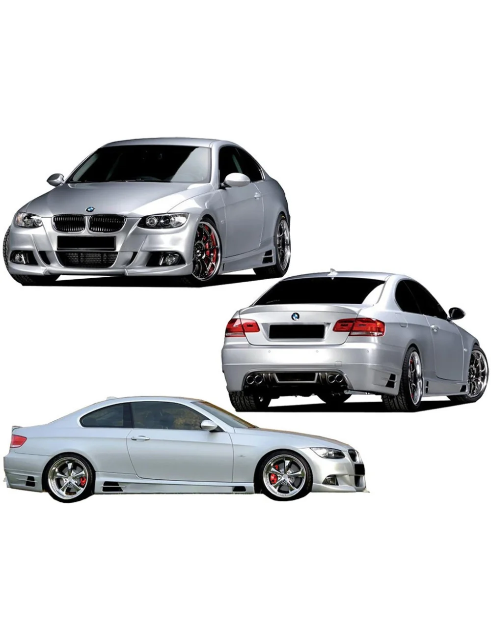 KIT ESTETICO COMPLETO IN VETRORESINA BMW E90 LOOK M