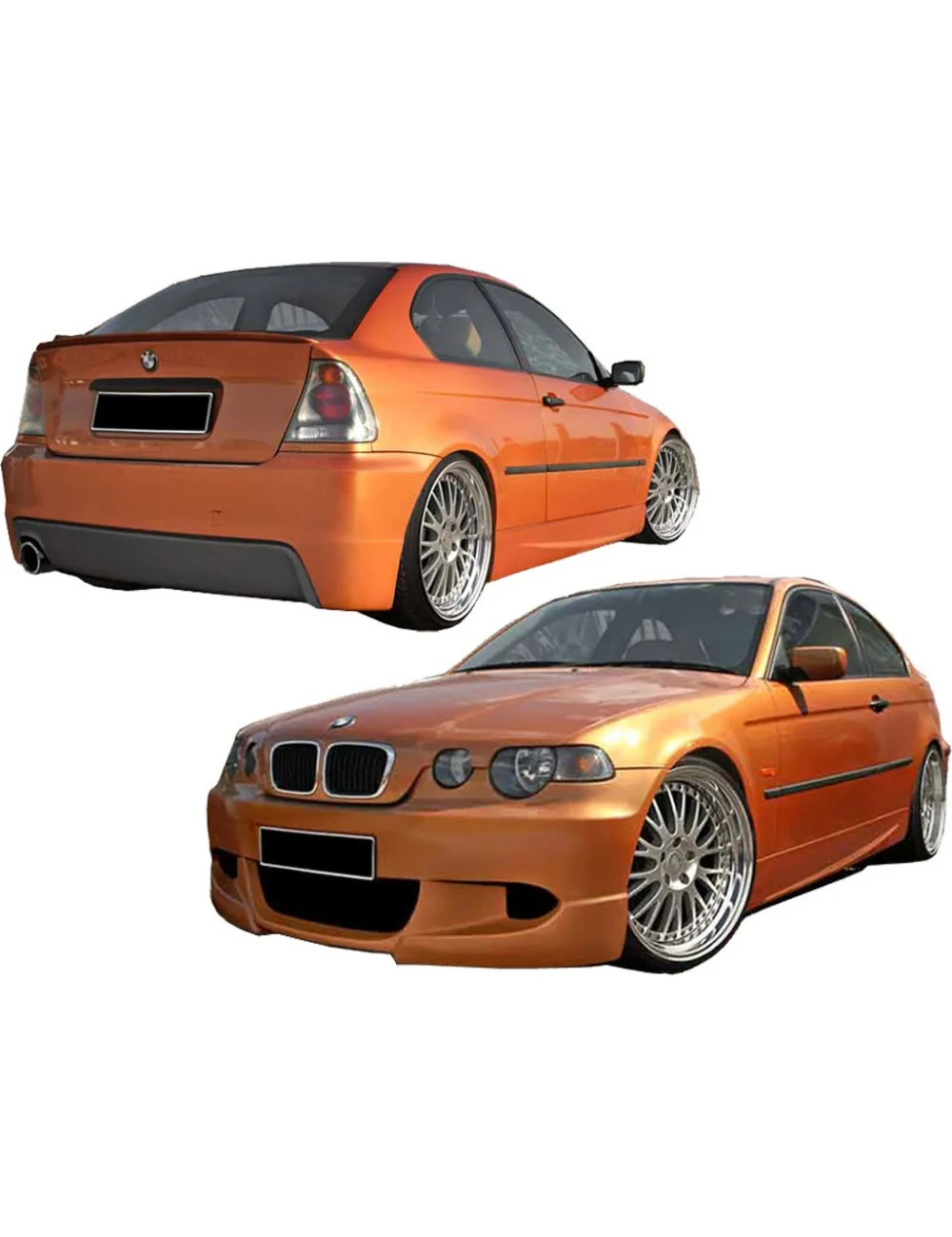 KIT ESTETICO COMPLETO IN VETRORESINA BMW SERIE 3 E46 COMPACT