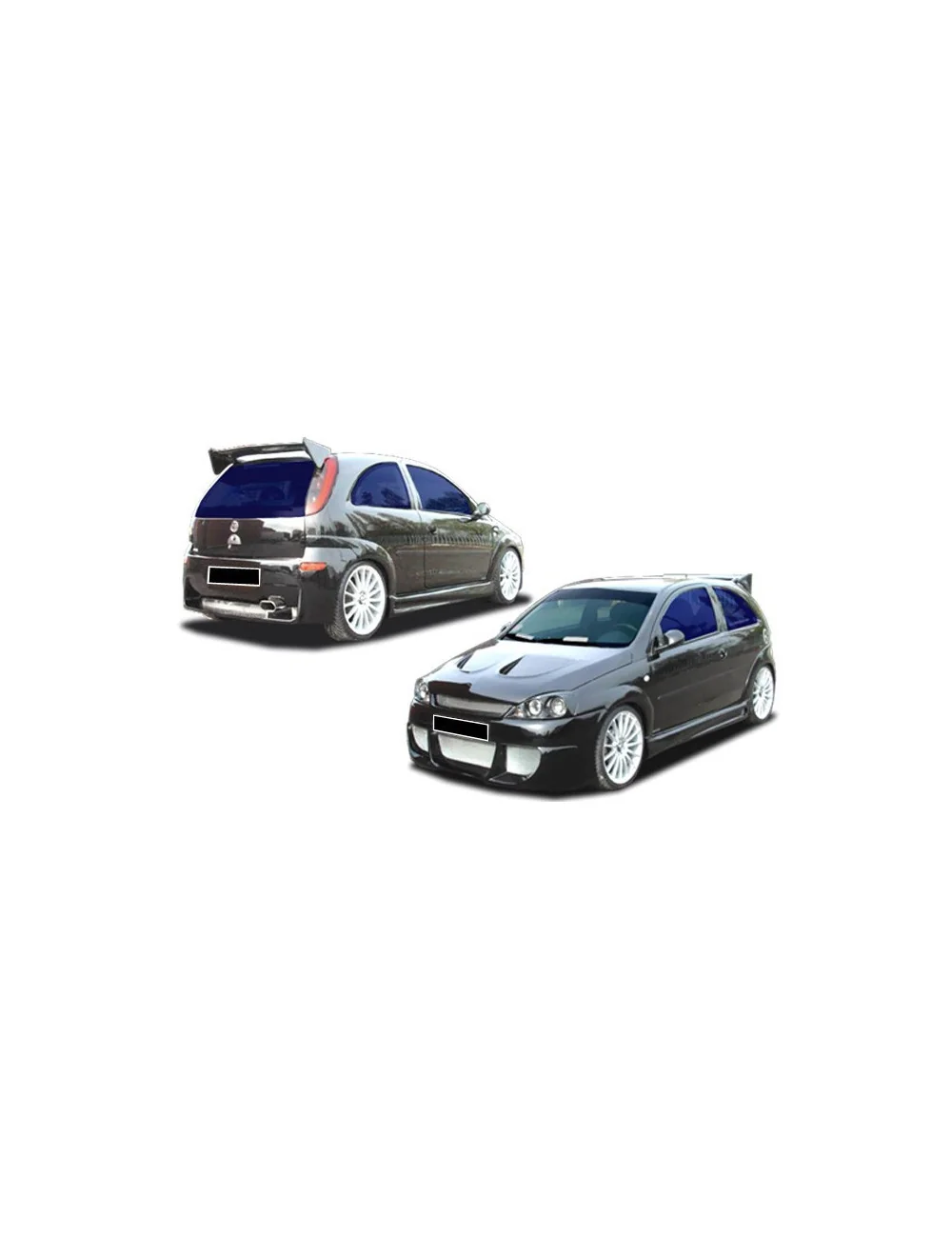 KIT ESTETICO COMPLETO IN VETRORESINA OPEL CORSA C EVO RS