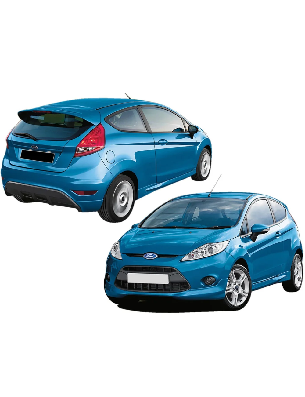 KIT ESTETICO COMPLETO IN VETRORESINA FORD FIESTA STKIT DAL 2008