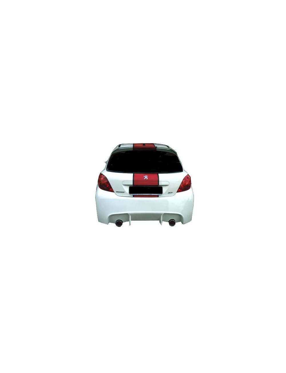 PARAURTI POSTERIORE IN VETRORESINA PEUGEOT 207