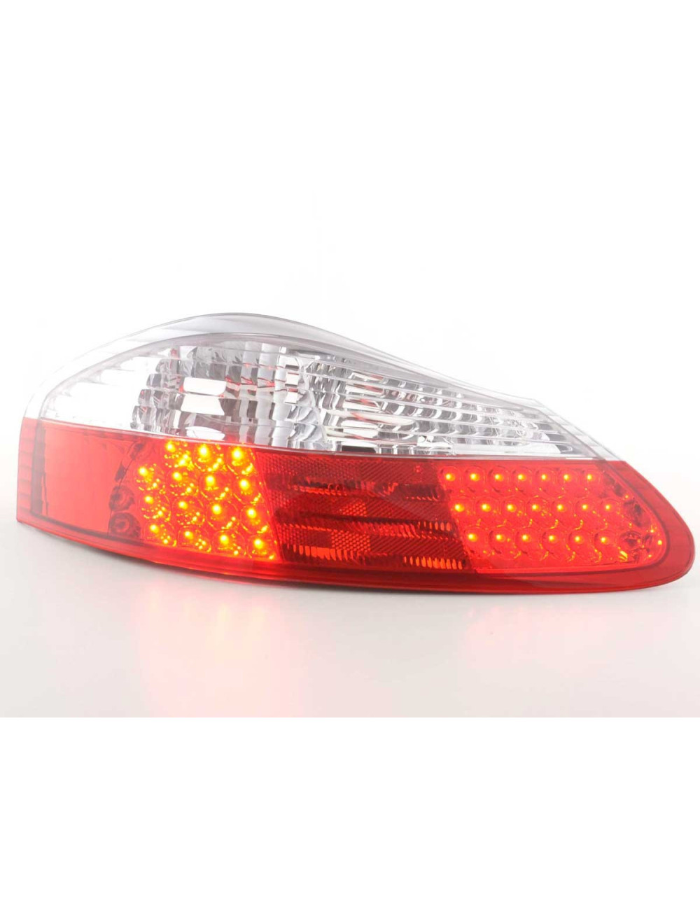 SET LUCI POSTERIORI A LED PORSCHE BOXSTER TIPO 986 1996-2004 TRASPARENTE / ROSSO