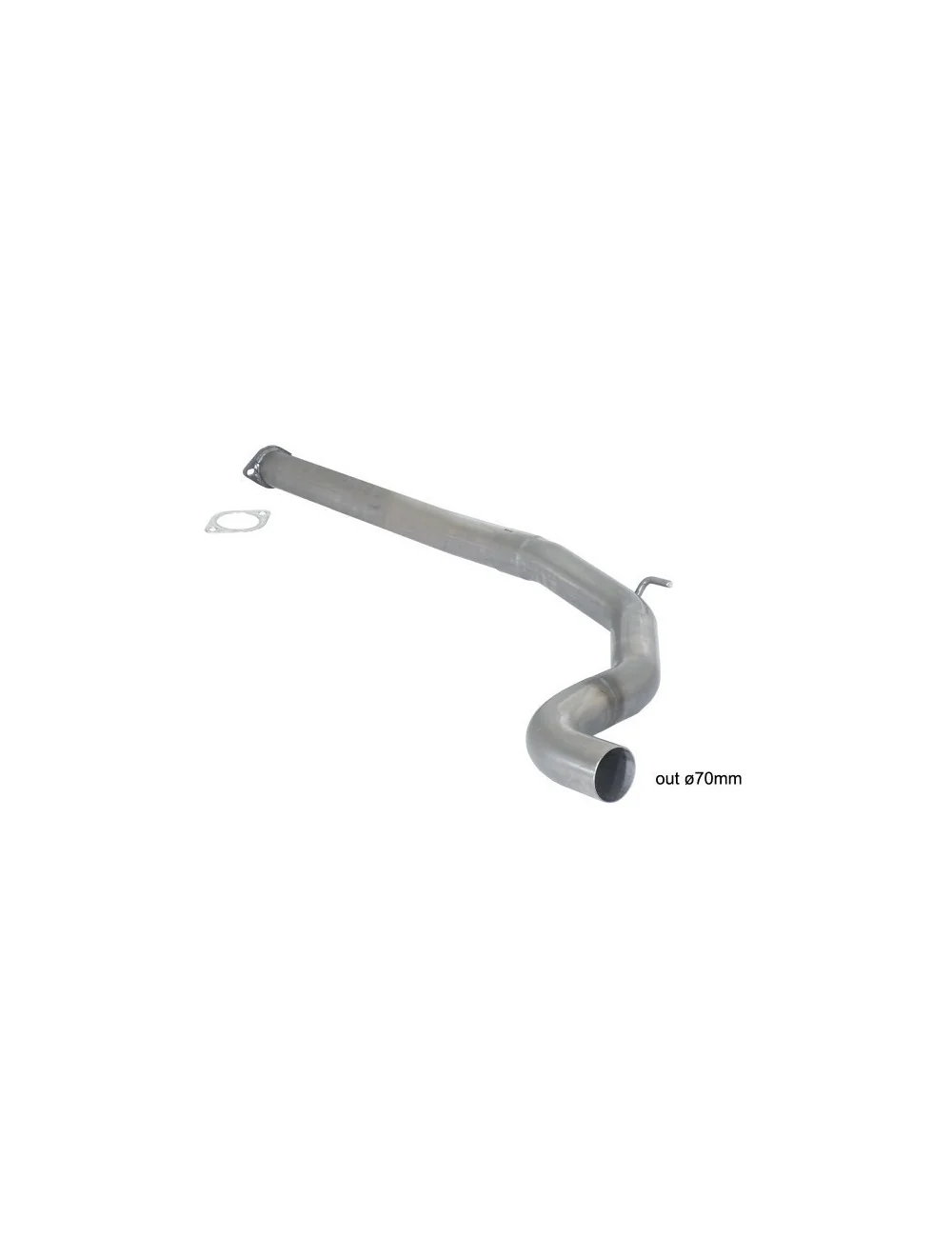 RAGAZZON CENTRALE LIBERO IN ACCIAIO INOX GRANDE PUNTO ABARTH