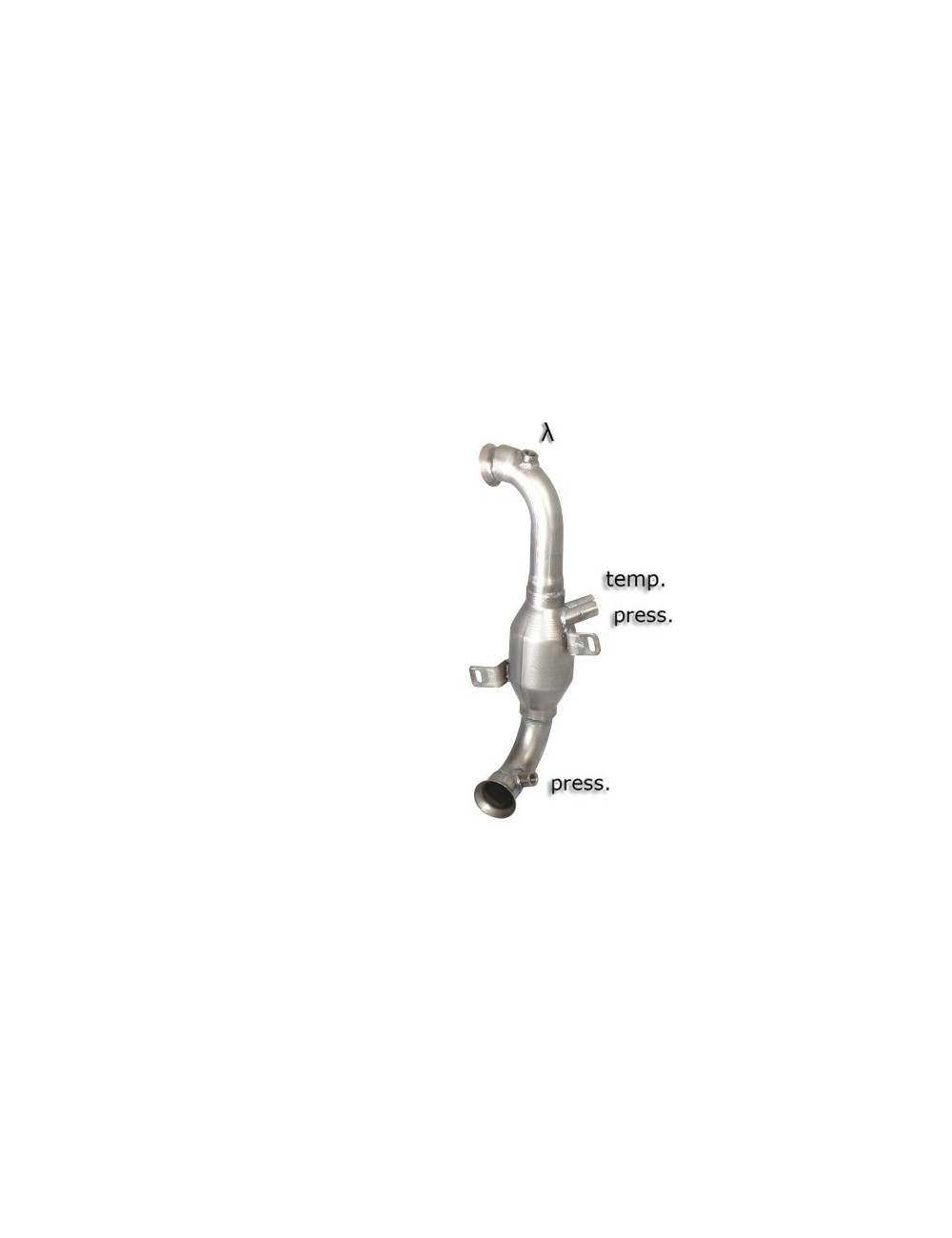 RAGAZZON CATALIZZATORE 200 CELLE IN ACCIAIO INOX PEUGEOT 207 / CITROEN C3 - C4 - DS3