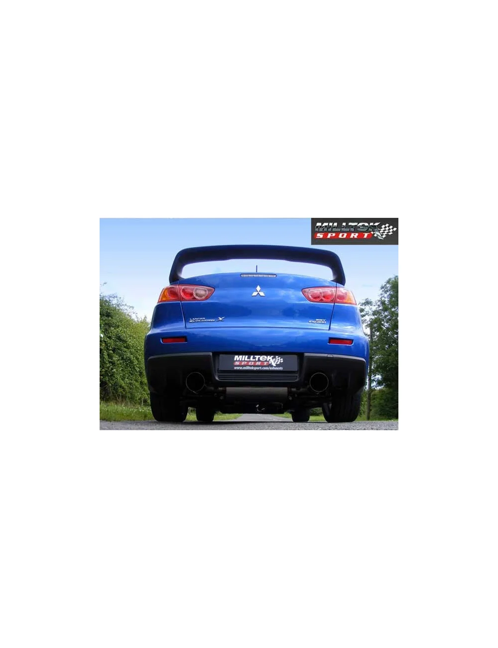 MILLTEK TURBO SCARICO COMPLETO + CATALIZZATORE 200 CELLE MITSUBISHI LANCER EVOLUTION X